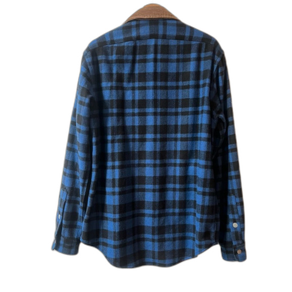 NWT POLO RALPH LAUREN Men's Wool Blend Corduroy-Collar Workshirt Size Medium - Picture 5 of 8